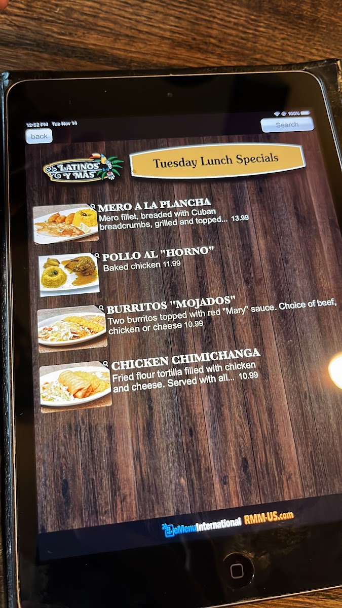 Menu - Latinos Y Mas photo 4