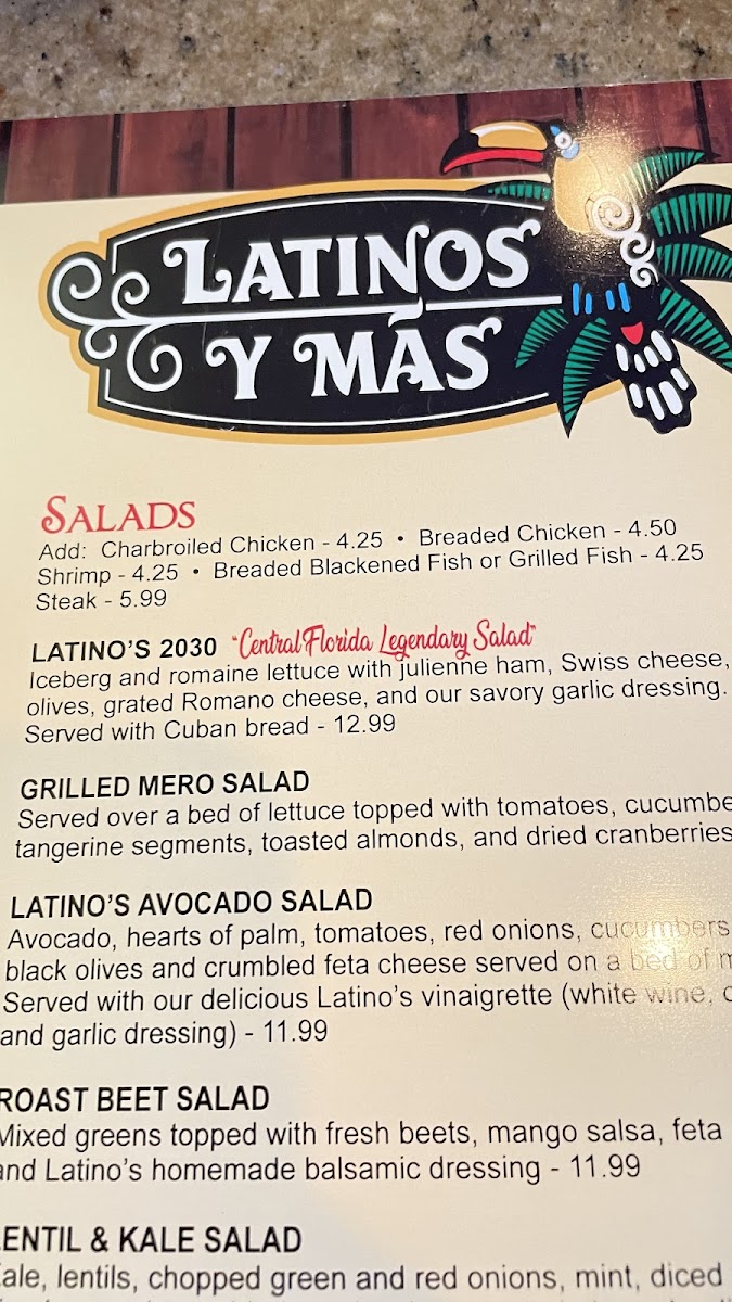 Menu - Latinos Y Mas photo 6